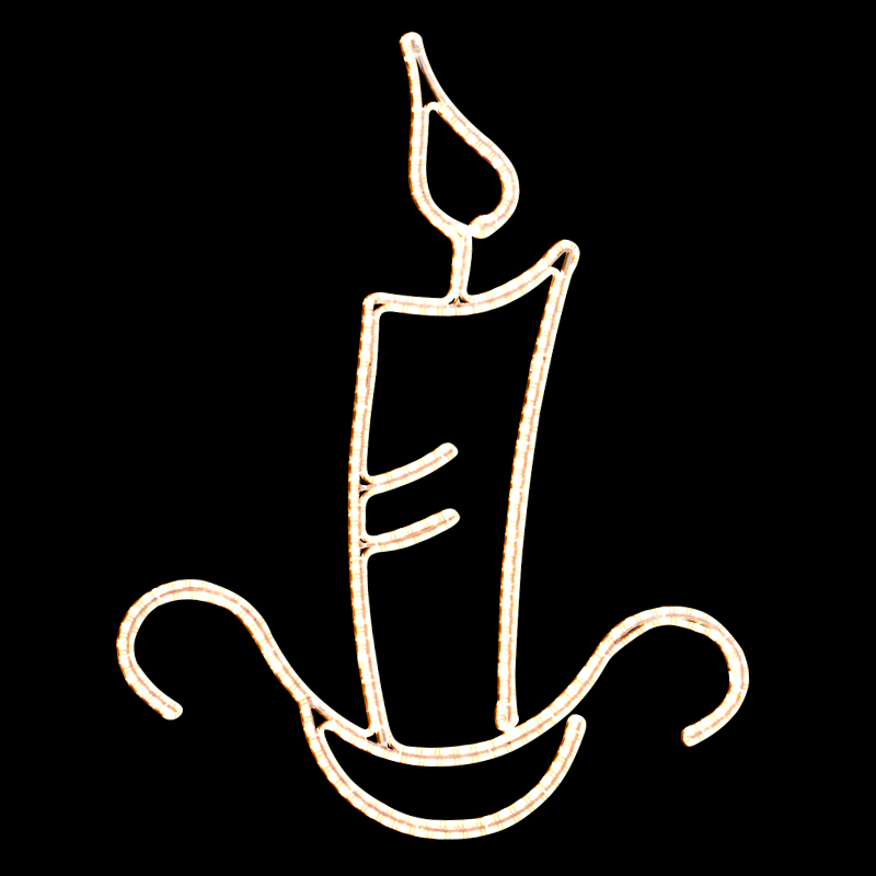 Světelný dekor atypická svíčka LED 9361 - 133 x 103 cm