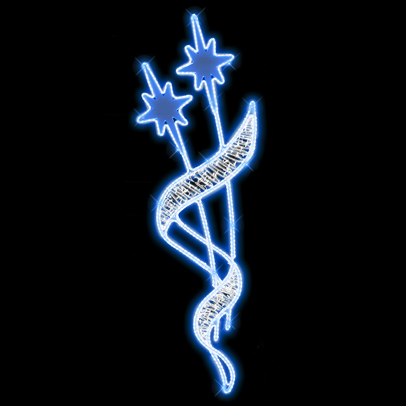 Světelný Dekor Hvězdy Orion v kornoutu malý LED 9702 - 210 x 76 cm