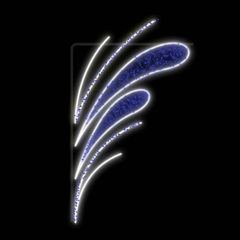 Světelný Dekor LED 9861 - 297x167cm