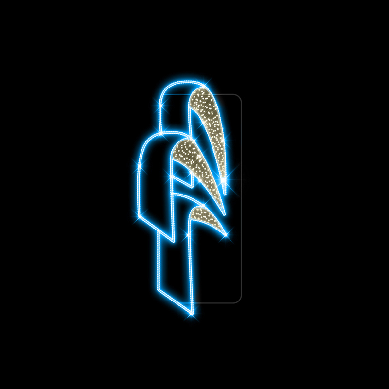 Světelný Dekor LED 9832 - 242x95cm