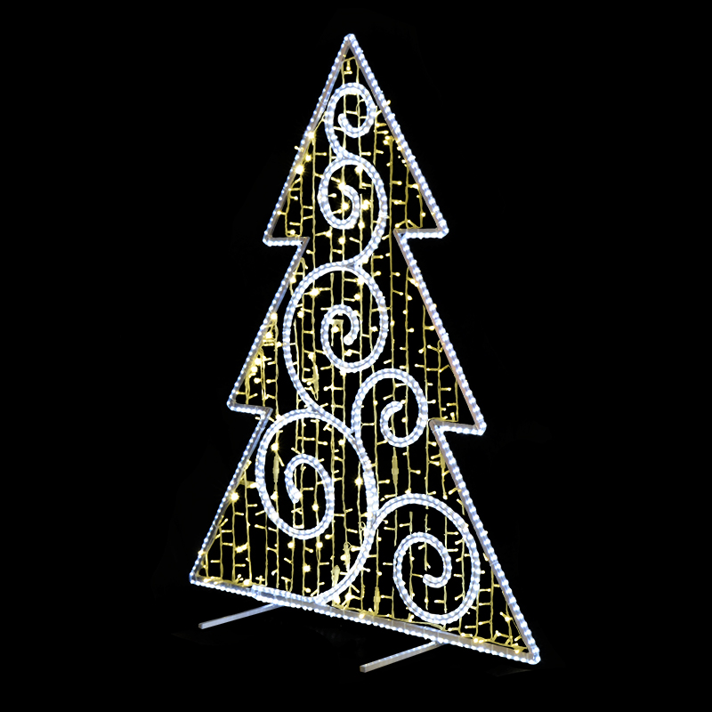 2D LED Dekorace stromek velký  - N3/19 - 202 x 160 cm