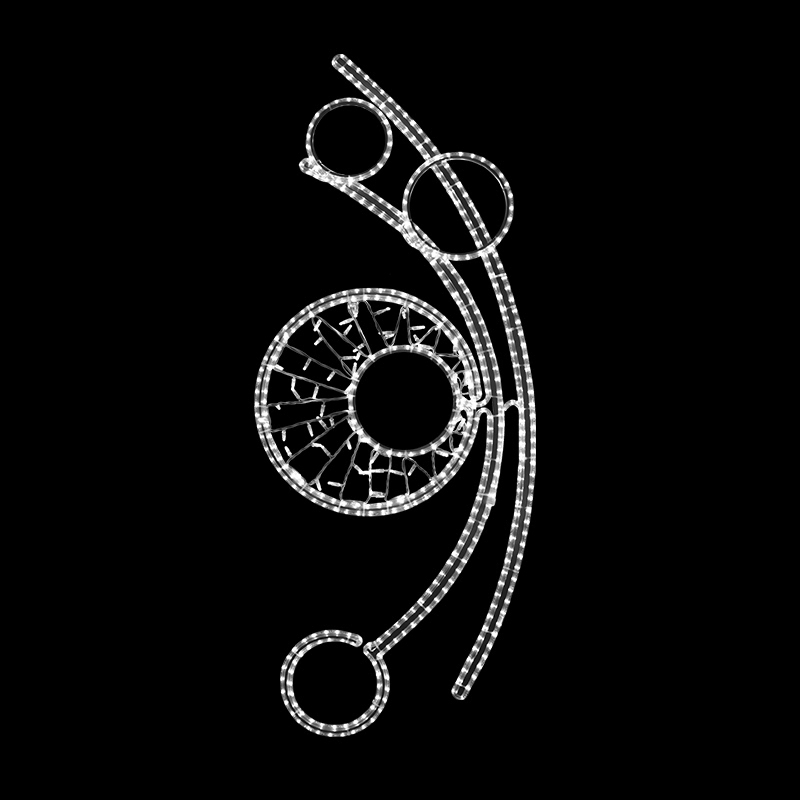 Světelný Dekor s výpletem LED 1013 - 165 x 69 cm