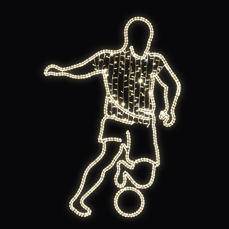 LED dekor fotbalista N9/20 - 207 x 140 cm