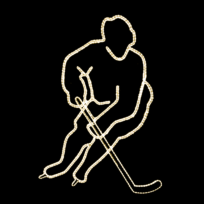 LED dekor hokejista N19/19 - 209 x 150 cm