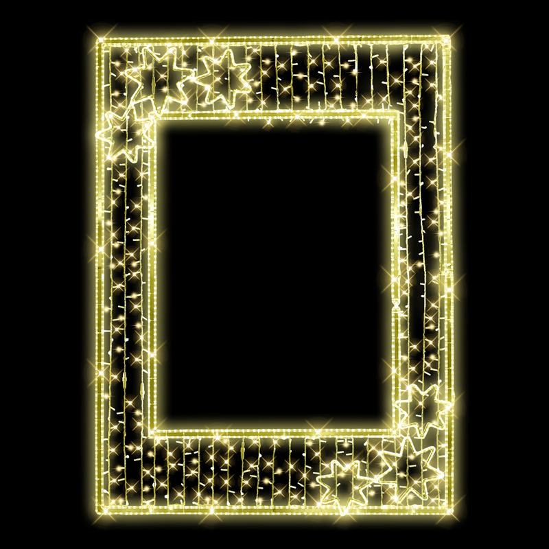 LED fotorám trojhvězdy N32/25 - 253 x 187 cm