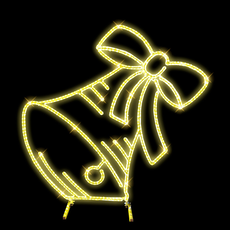 2D LED zvonek s mašlí N9/26 - solitér - 24 V - 152 x 153 cm