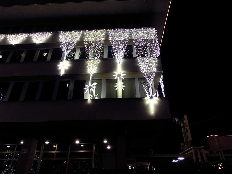 Světelný závěs LED-PLRS-5725 bílá/čk 5m, 1425 LED
