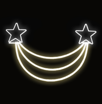 Světelný dekor LED 5131 - 235x152cm