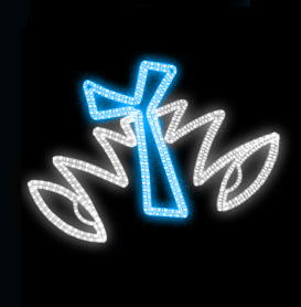 Světelný Dekor Moderní zvonky LED 5832 - 80 x 111 cm