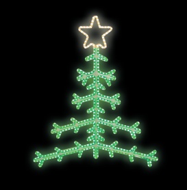 Světelný Dekor LED 5861 - 145x116cm