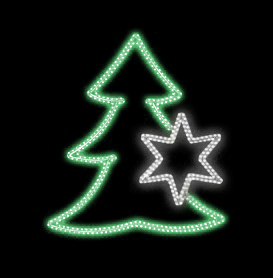 Světelný Dekor LED 6692 - 110x120cm