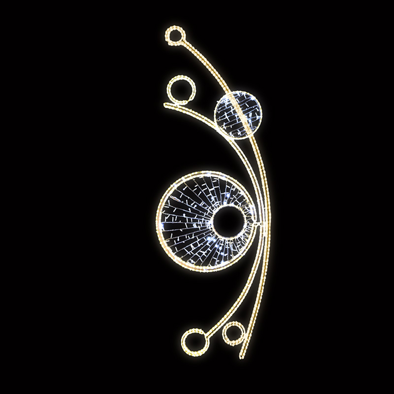 Světelný Dekor s výpletem větší LED 1011 - 273 x 96 cm