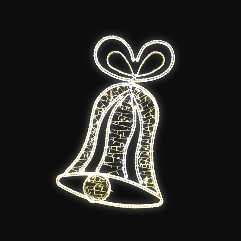 Světelný dekor Zvonek s výpletem LED 1101 - 162 x 110 cm