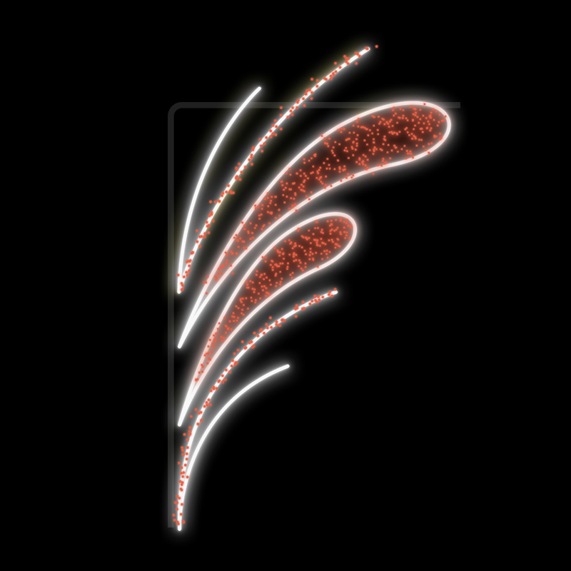 Světelný Dekor LED 9861 - 297x167cm