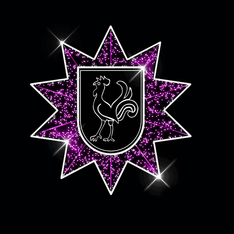 Světelný dekor s gravírovanou vsadkou LED 9961 - 80 x 80 cm