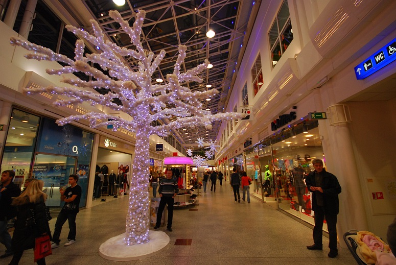 Světelný řetěz LED-PLR-240-14M modrá/bk 14m, 240 LED, křížový konektor