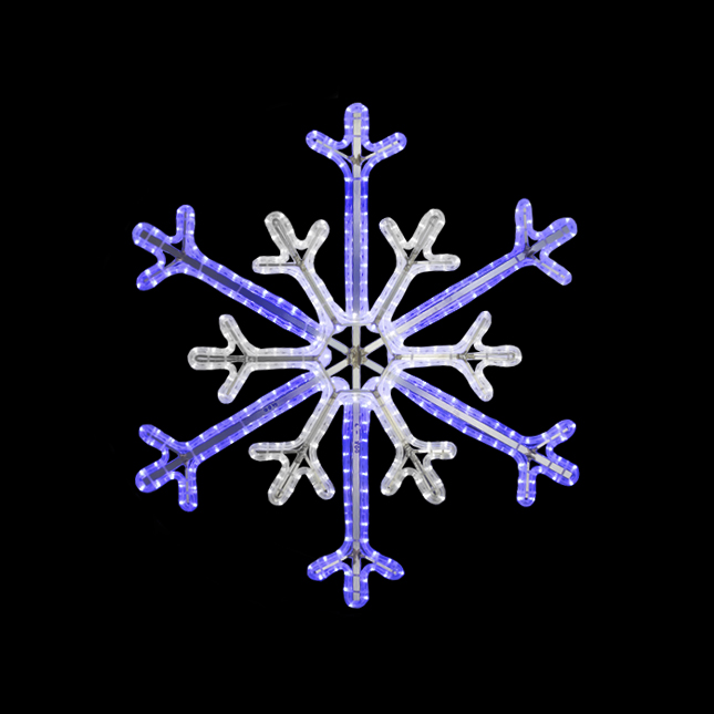 Světelný Dekor Vločka dvojitá LED 6792 - 89x84cm