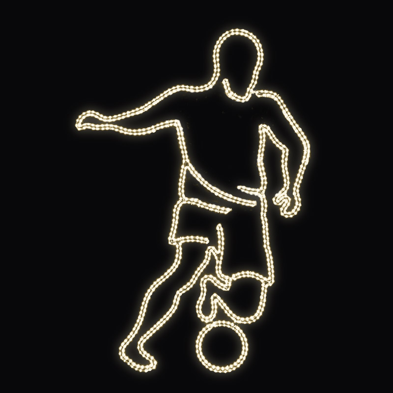 LED dekor fotbalista N9/20 - 207 x 140 cm