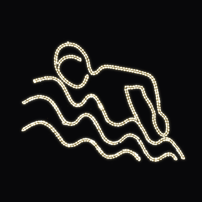 LED dekor plavec N15/20 - 138 x 178 cm