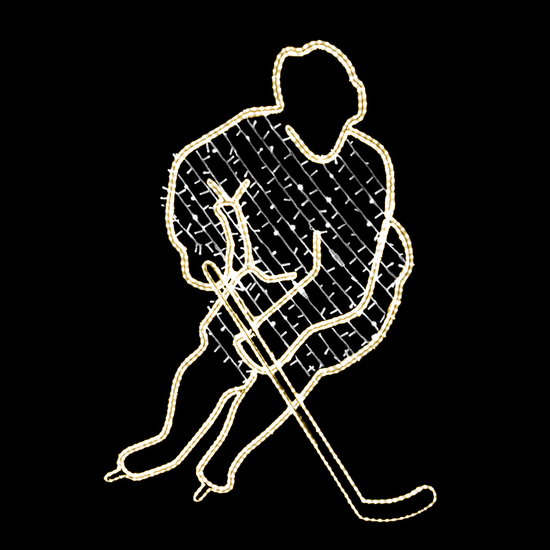 LED dekor hokejista N19/19 - 209 x 150 cm