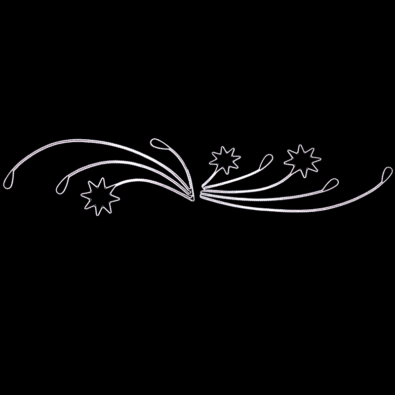 Dekorace do převěsu Hvězdy s orobinci LED 9681 • 9671 - 110 x 568 cm