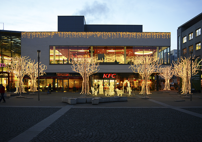 Světelný rampouch LEDIPLR-F-38 teplá bílá+teplá bílá/čk 1,5m, 304 LED křížový konektor