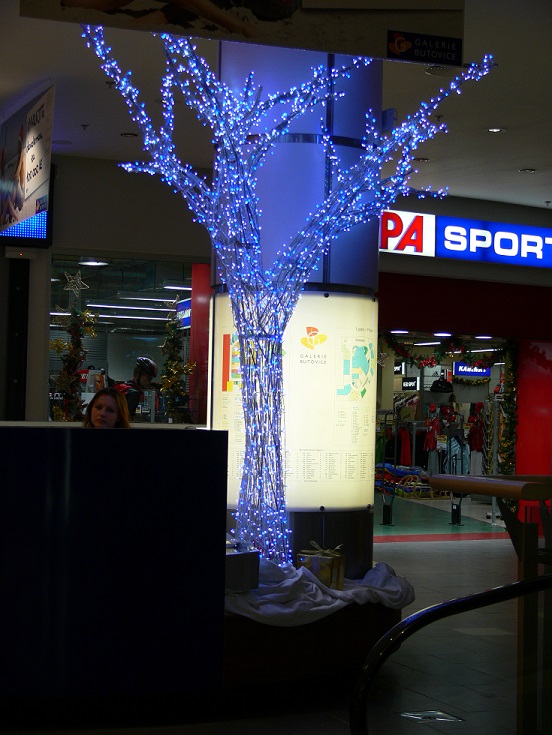 Světelný řetěz LED-PLR-240 modrá/bk 24m, 240 LED