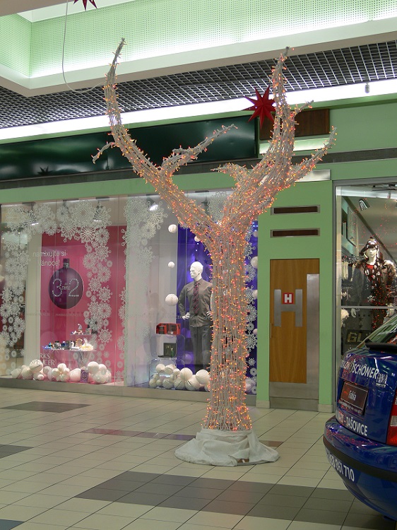 Světelný řetěz LED-PL-120 oranžová/bk 12m, 120 LED