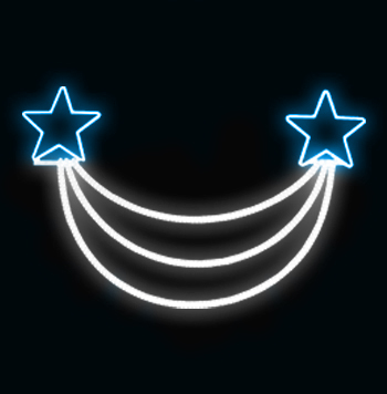 Světelný dekor LED 5131 - 235x152cm