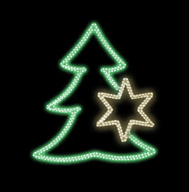 Světelný Dekor LED 6692 - 110x120cm