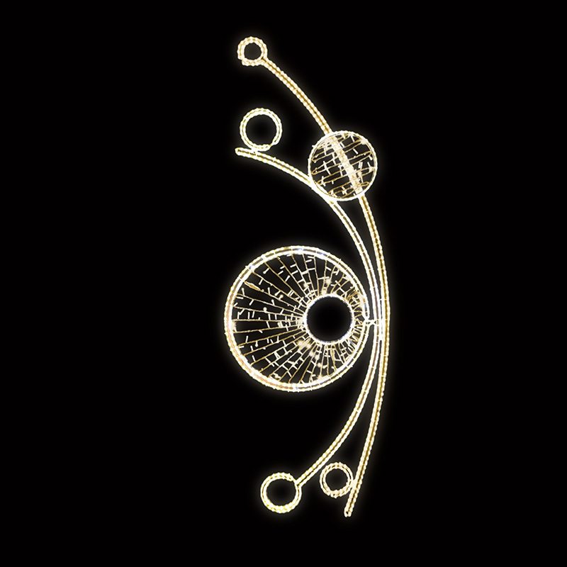 Světelný Dekor s výpletem větší LED 1011 - 273 x 96 cm