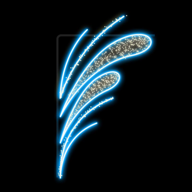 Světelný Dekor LED 9861 - 297x167cm