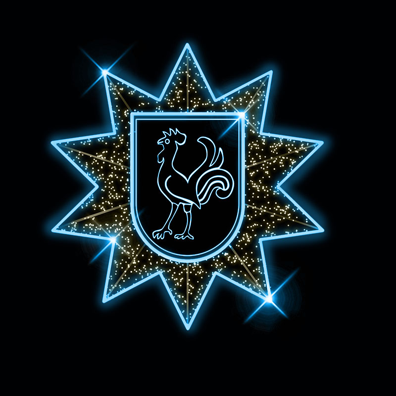 Světelný dekor s gravírovanou vsadkou LED 9961 - 80 x 80 cm