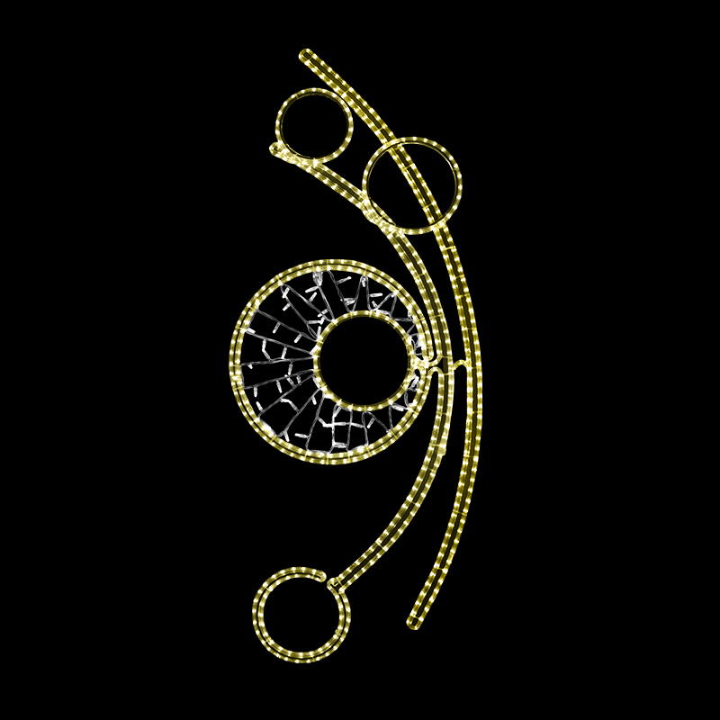 Světelný Dekor s výpletem LED 1013 - 165 x 69 cm