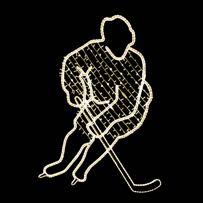 LED dekor hokejista N19/19 - 209 x 150 cm