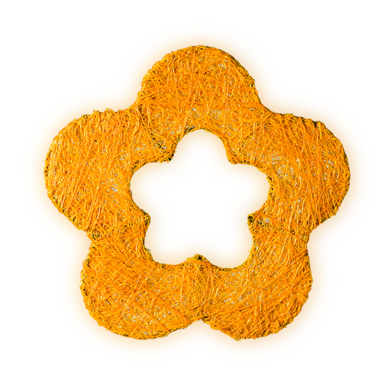 Sisalová kytka B54912 - 15 cm