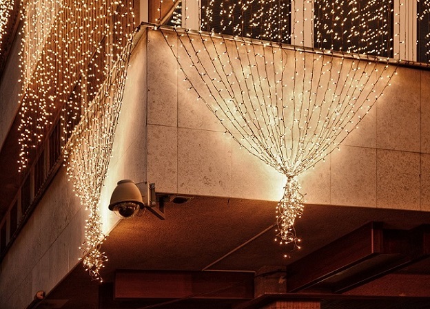 Světelný závěs L100-2512 teplá bílá/čk 1,5m, 300 LED