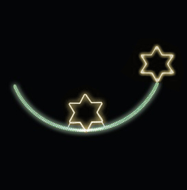 Světelný dekor LED 5291 - 80x240cm