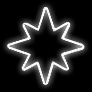 Světelný Dekor hvězda LED 5561 - 100 x 96 cm
