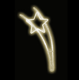 Světelný dekor Hvězda na prutech LED 6143 - 172 x 82 cm