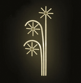 Světelný dekor Hůlky s vločkami LED 7661 - 252 x 100 cm