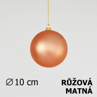 Koule 10 cm - růžová - matná
