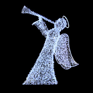 3D LED Anděl - 530 x 270 cm