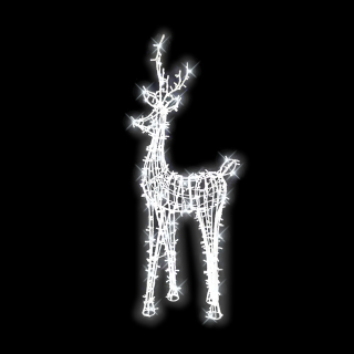 LED Jelen velký 3D 230x102 cm s hlavou do strany N3/17