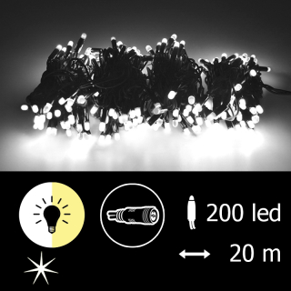 Řetěz LED-PLR-200-20M-XP-Synchrone bílá-teplá bílá/čk