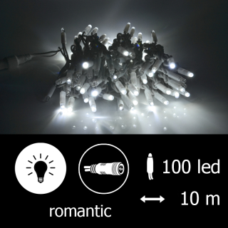 Řetěz LED-PLR-RF-100-10M-Romantic bílá/bk