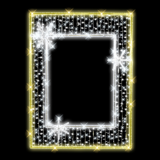 LED fotorám 3 vločky N1/22 - 253 x 190 cm