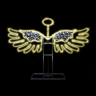 2D LED andělská křídla - N11/25 - 24 V - 200 x 258 cm