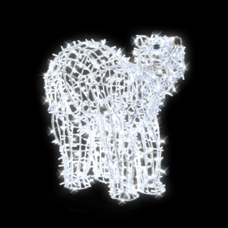 3D LED medvěd malý hlava stranou - N20/25 - 24 V - 108 x 116 x 50 cm