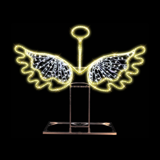 2D LED andělská křídla dětská - N29/25 - 24 V - 158 x 188 cm